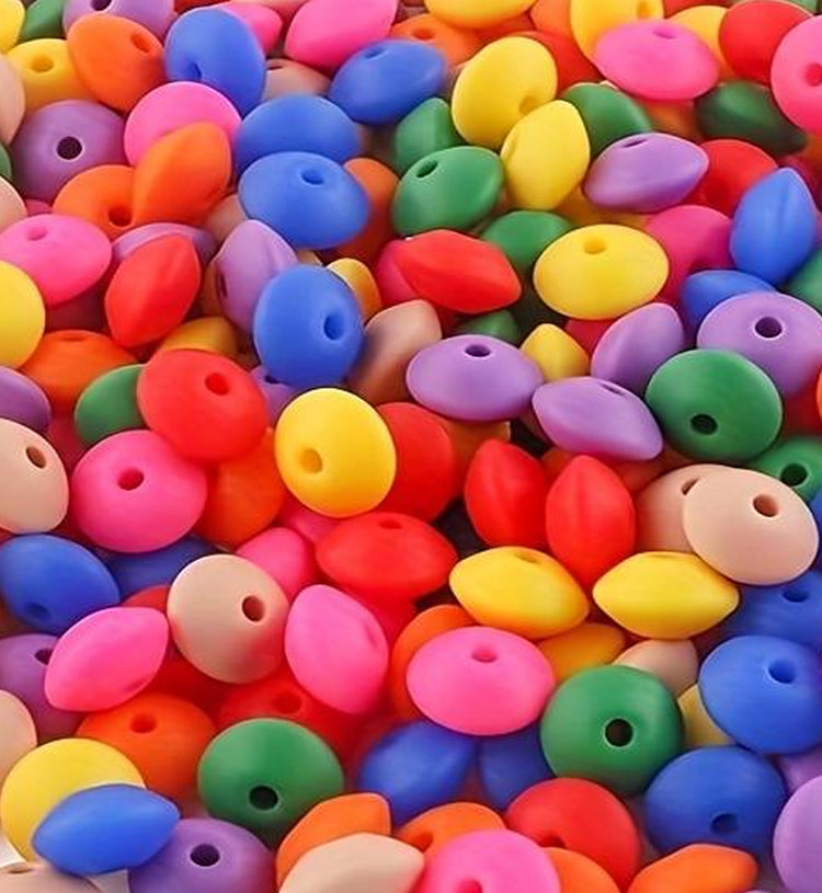 Silicone Lentil Beads