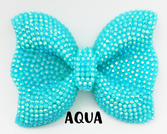 54x42mm- ADORABLE Bubblegum AB Bow Beads - 11 Colors to Choose from - Bubblegum - Round Acrylic Beads for Diy and Jewelry Making Supplies