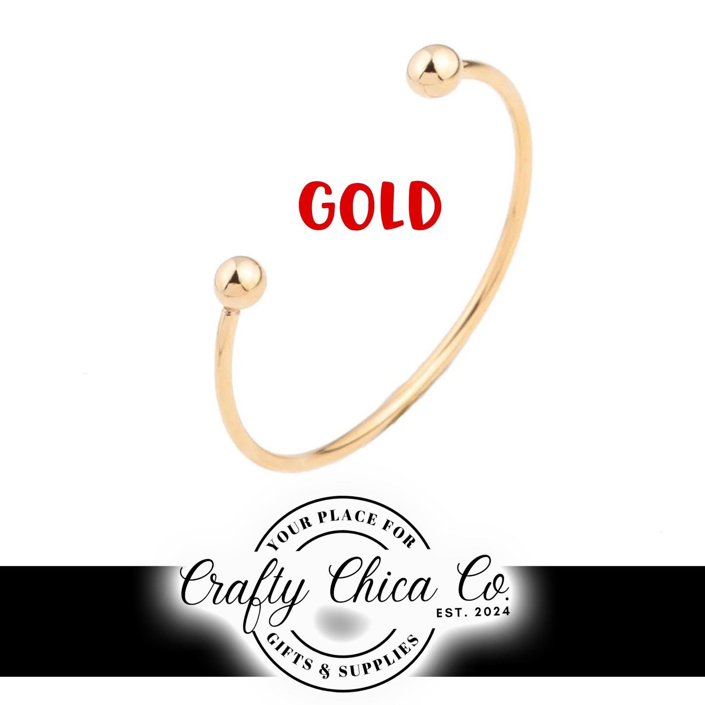 60mm - 3 Colors to Choose from - ROSEGOLD / SILVER / GOLD Beadable Bangle Bracelets - Diy Jewelry Making - Gifts
