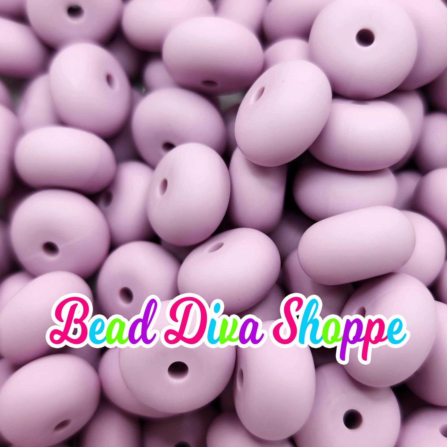 Set of 10 - LILAC - 14mm Silicone Abacus Beads - DIY Jewelry Making - Beaded Pens - Keychains - Bracelets