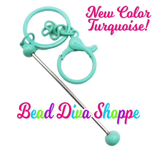 BEADABLE KEYCHAINS - 7 Colors to choose from - Beadable - Supplies - Diy Jewelry Making - Perfect Gifts