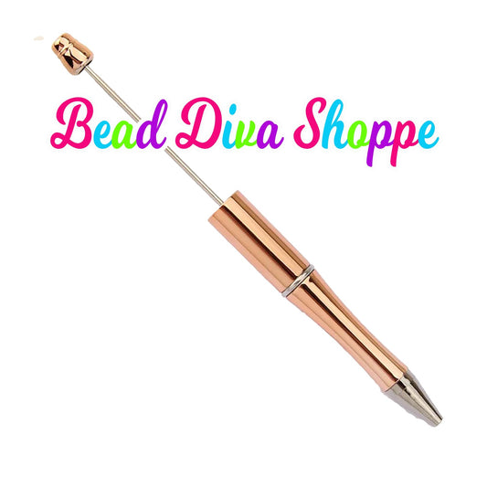 Set of 2 - METALLIC PENS- 8 Colors to Choose From - Beadable Pens - Colorful - Supplies - Craft Supplies - Gifts - Beadable Items