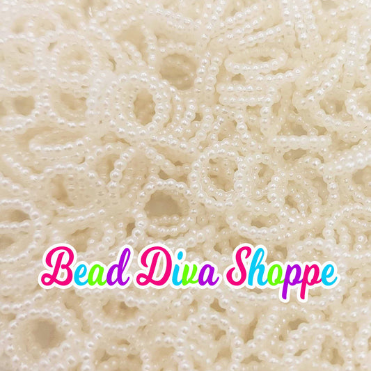 10mm - Set of 20 - IVORY PEARL SPACERS - Spacer Bead for Diy and Jewelry Making Supplies