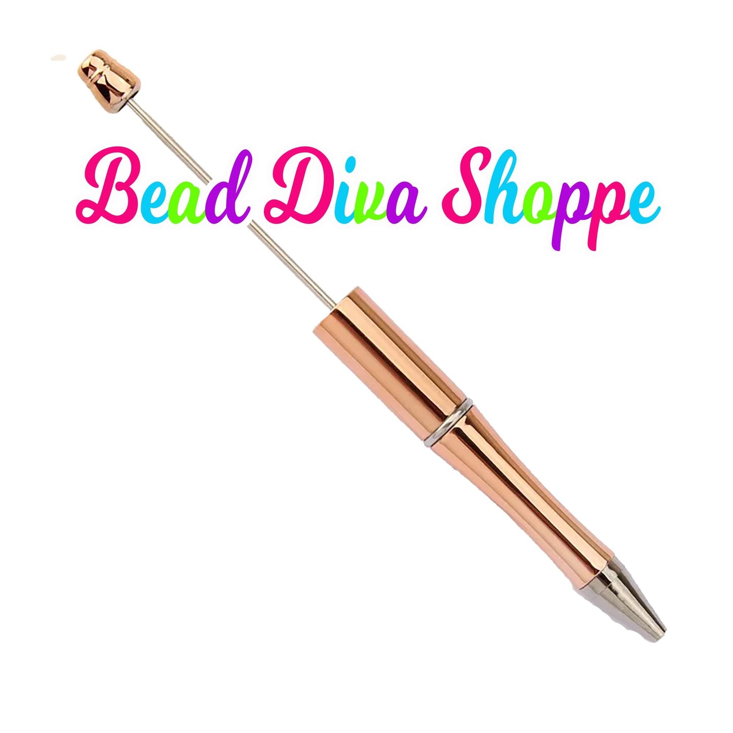 Set of 2 - METALLIC PENS- 8 Colors to Choose From - Beadable Pens - Colorful - Supplies - Craft Supplies - Gifts - Beadable Items