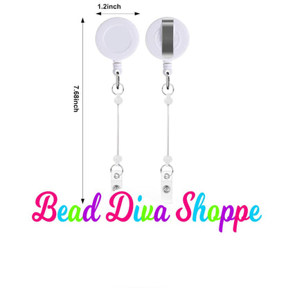 BEADABLE BADGE REELS - Purple - Beadable - Supplies - Diy Jewelry Making - Perfect Gifts for Nurses