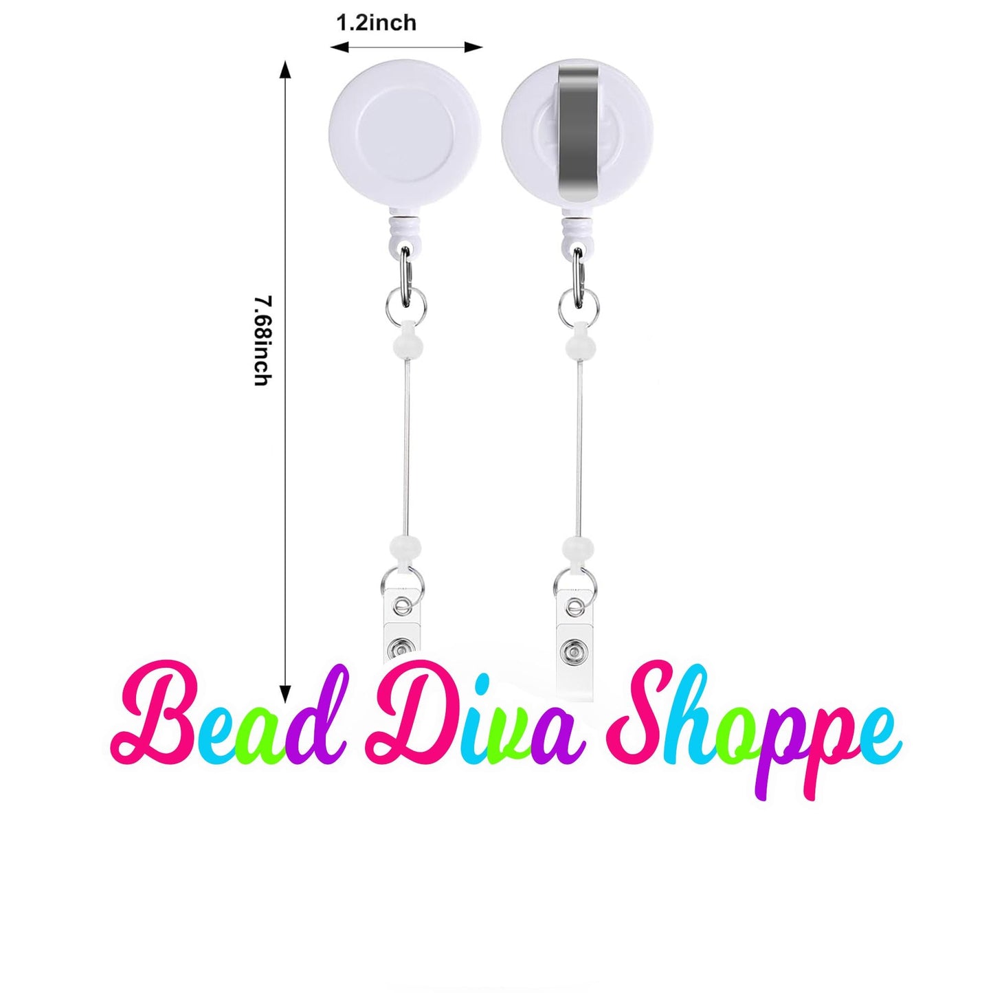 BEADABLE BADGE REELS - Hot Pink - Beadable - Supplies - Diy Jewelry Making - Perfect Gifts for Nurses