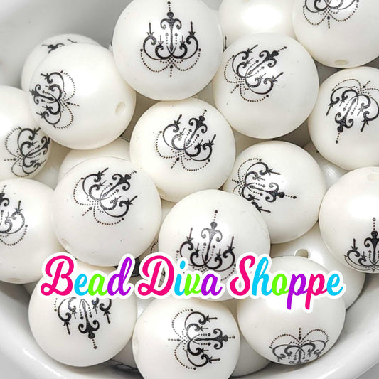 20mm - EXCLUSIVE - CHANDELIERS Beads- Bubblegum - Round Acrylic Beads for Diy and Jewelry Making Supplies