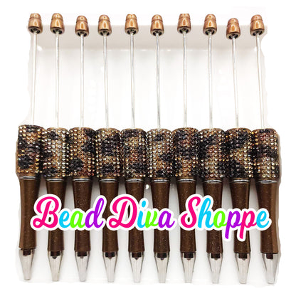 Set of 2 - RHINESTONE PENS- 11 Colors to Choose From - Beadable Pens - Colorful - Supplies - Craft Supplies - Gifts - Beadable Items
