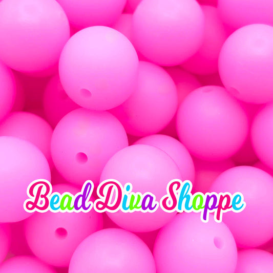 Set of 10 - 15mm - GLOW IN THE DARK - Silicone Beads - Diy Jewelry Making - Beaded Pens - Keychains - Bracelets