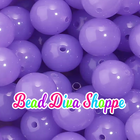 Set of 10 - 16mm - PURPLE JELLY Beads - Acrylic Beads- Bubblegum - Chunky - Round Acrylic Beads for Diy and Jewelry Supplies