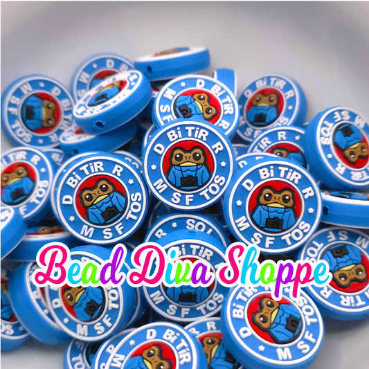 Set of 2 - 28mm - PUERTO RICO - Pride - Focal Beads - Diy Jewelry Making - Beaded Pens - Keychains