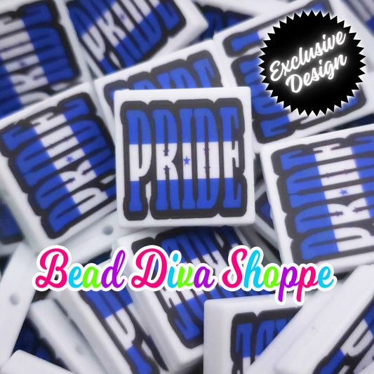 EXCLUSIVE - Set of 2 - 28mmX28mm - HONDURAS PRIDE - Focal  Beads - Diy Jewelry Making - Beaded Pens - Keychains - Bracelets