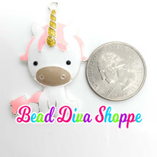 Load image into Gallery viewer, 45mm X 28mm - ADORABLE UNICORN - Pendants for DIY and Jewelry Making Supplies
