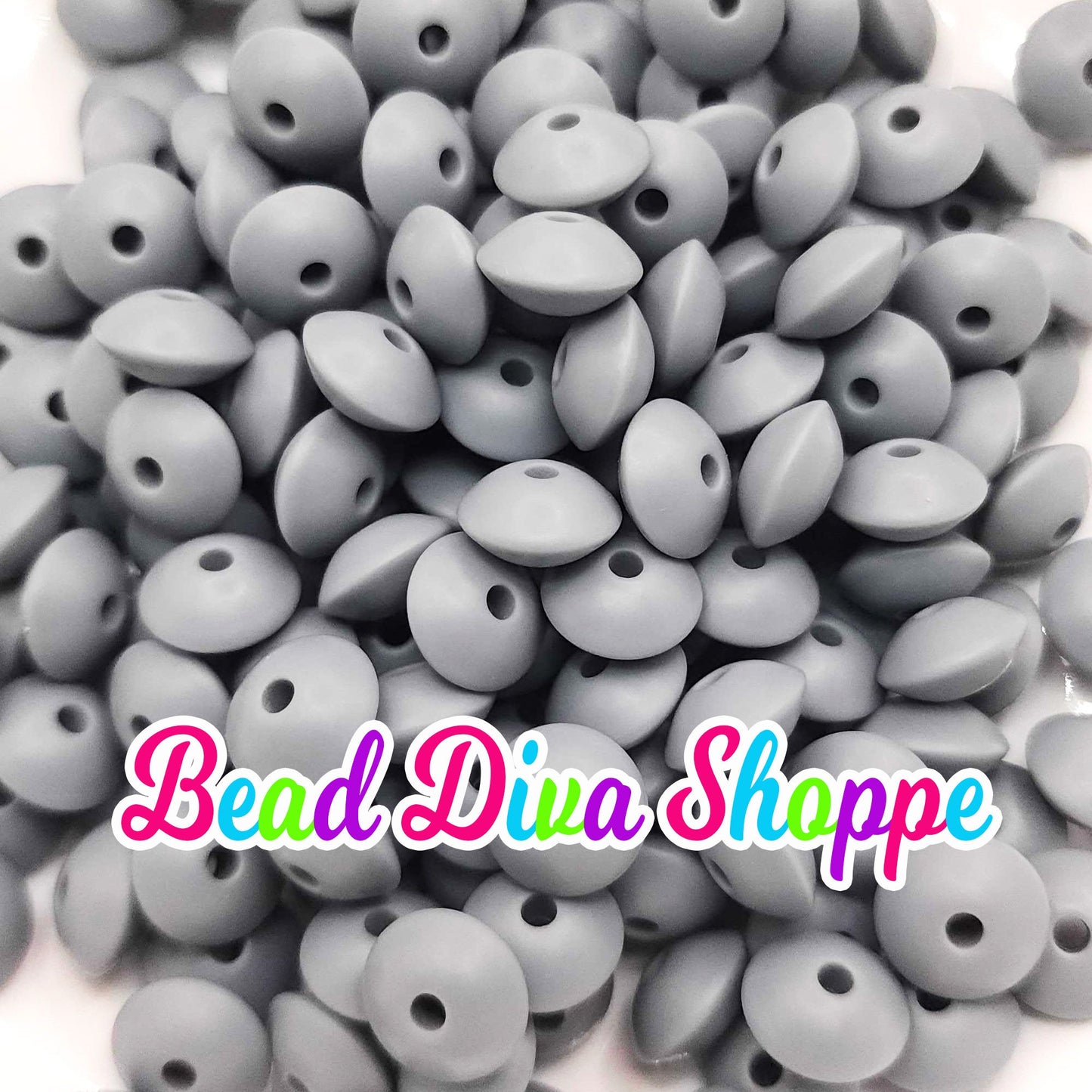 Set of 10 - 12mm - LENTIL BEADS - Choose your color - Beads for Diy and Jewelry Making Supplies