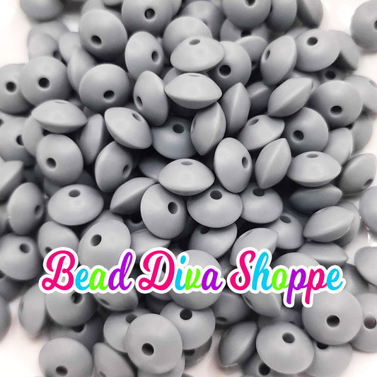 Set of 10 - 12mm - LENTIL BEADS - Choose your color - Beads for Diy and Jewelry Making Supplies