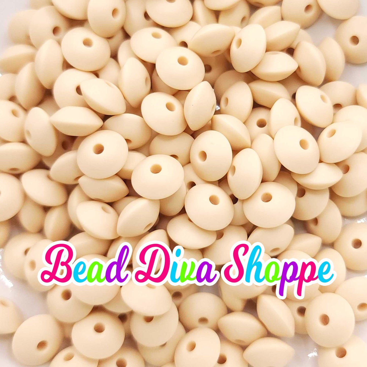 Set of 10 - 12mm - LENTIL BEADS - Choose your color - Beads for Diy and Jewelry Making Supplies