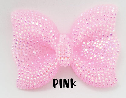 54x42mm- ADORABLE Bubblegum AB Bow Beads - 11 Colors to Choose from - Bubblegum - Round Acrylic Beads for Diy and Jewelry Making Supplies
