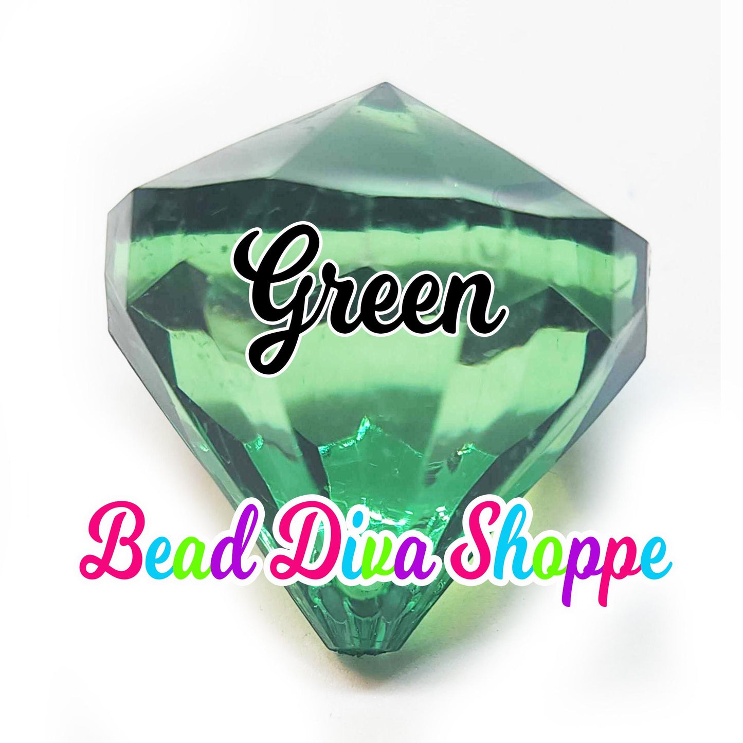 35mm - DIAMOND PENDENTS - You pick the COLOR! - 14 Colors to Choose from - Pendants for Diy and Jewelry Making - Beaded Necklaces