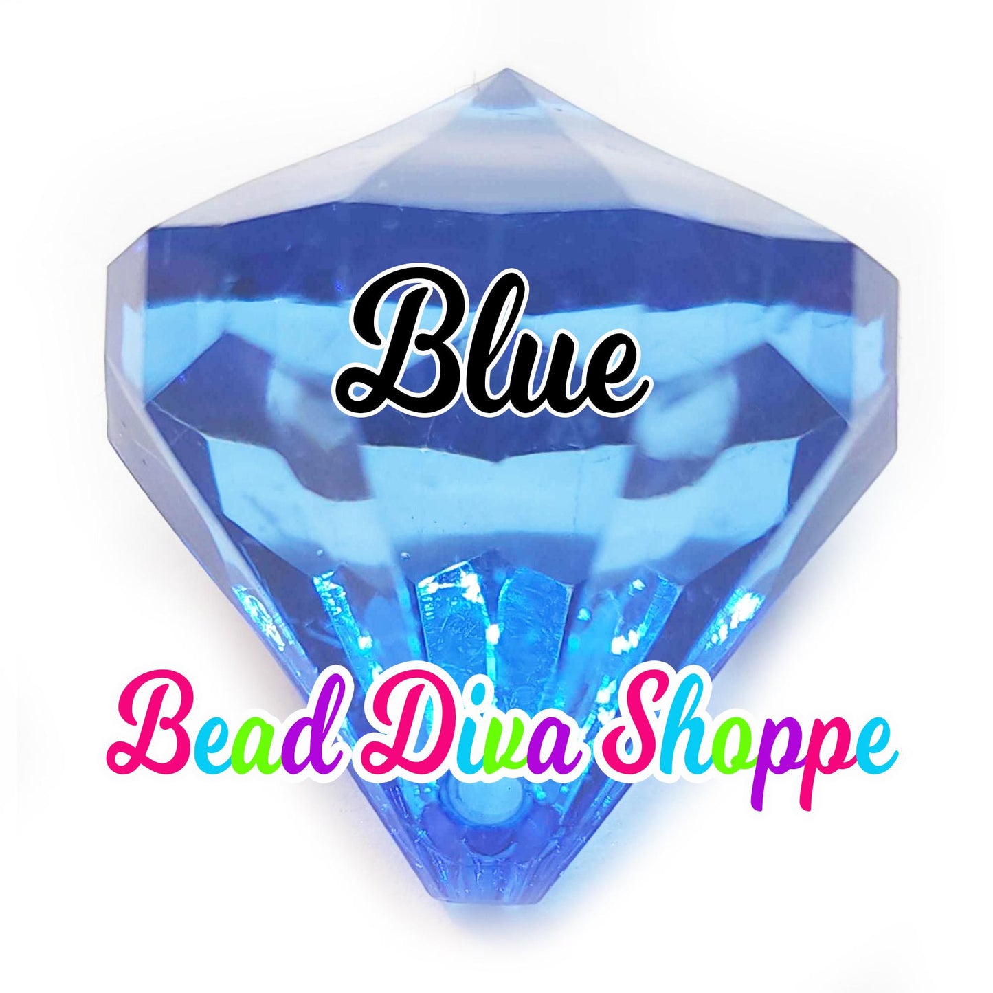 35mm - DIAMOND PENDENTS - You pick the COLOR! - 14 Colors to Choose from - Pendants for Diy and Jewelry Making - Beaded Necklaces